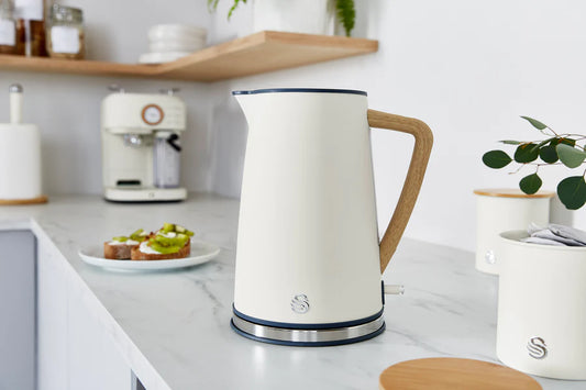 Swan Nordic Style Cordless Kettle - Cotton White
