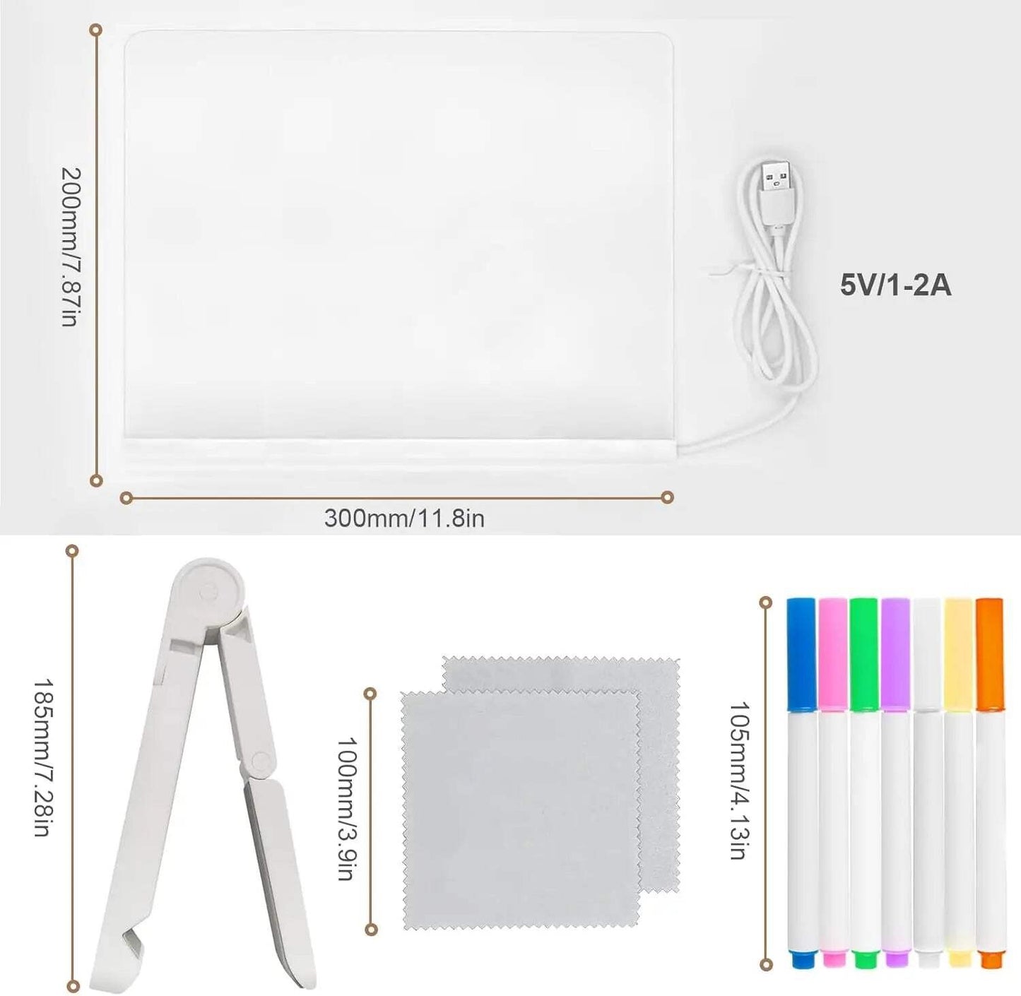 LED Glow Drawing Board – Creative Light-Up Message & Doodle Pad