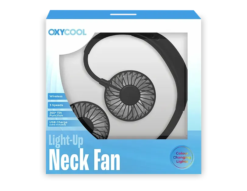 Portable Neck Fan With Lights