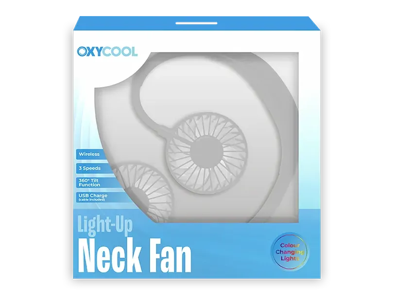 Portable Neck Fan With Lights