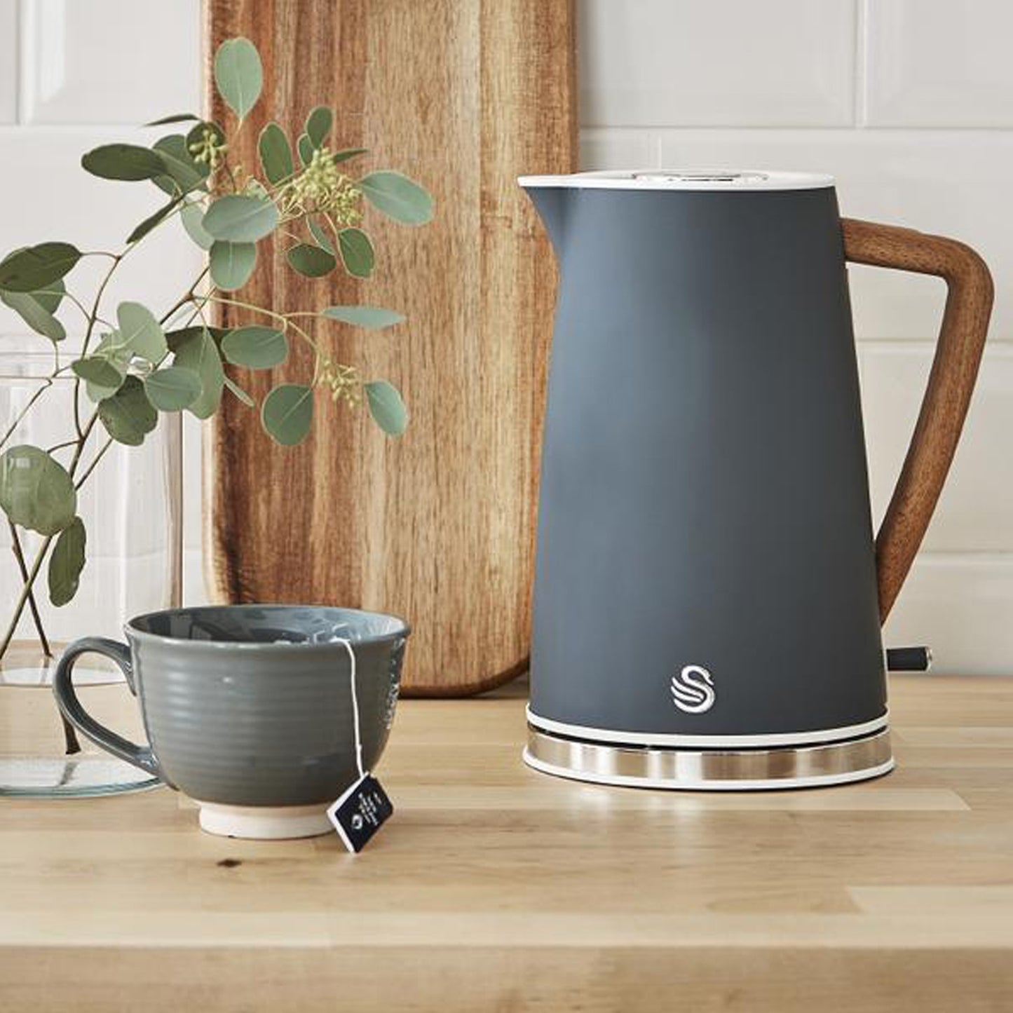 Swan Nordic Style Cordless Kettle - Grey