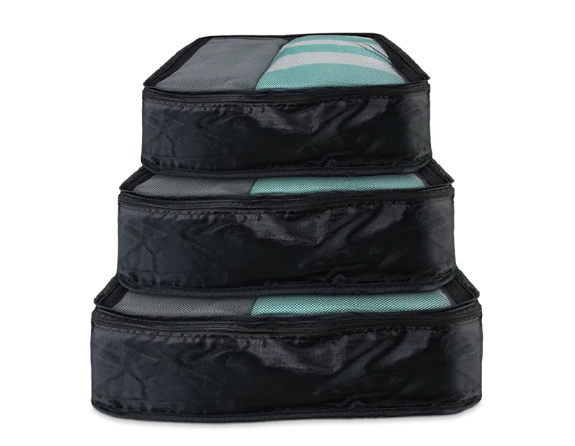 Travel Packing Cubes – Set of 3 (Small, Medium & Large)