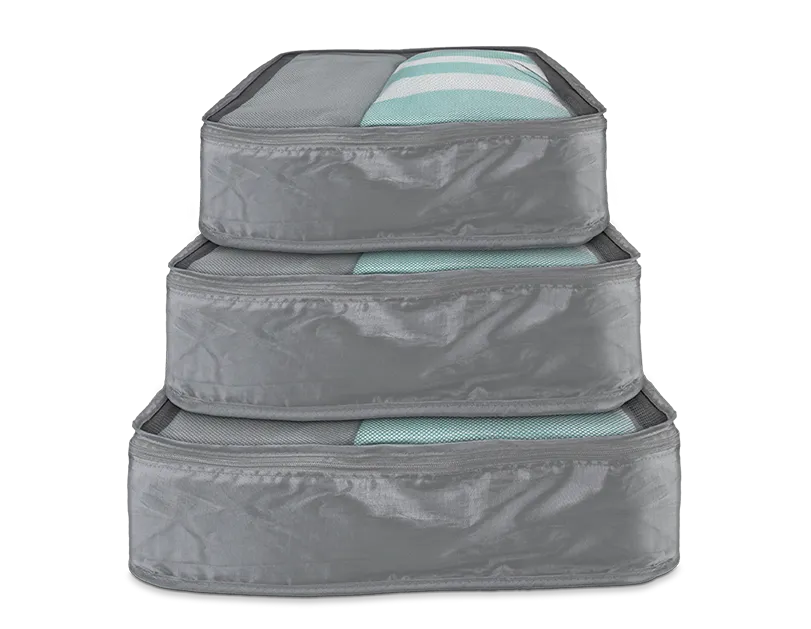 Travel Packing Cubes – Set of 3 (Small, Medium & Large)
