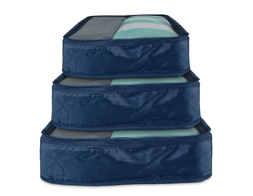 Travel Packing Cubes – Set of 3 (Small, Medium & Large)