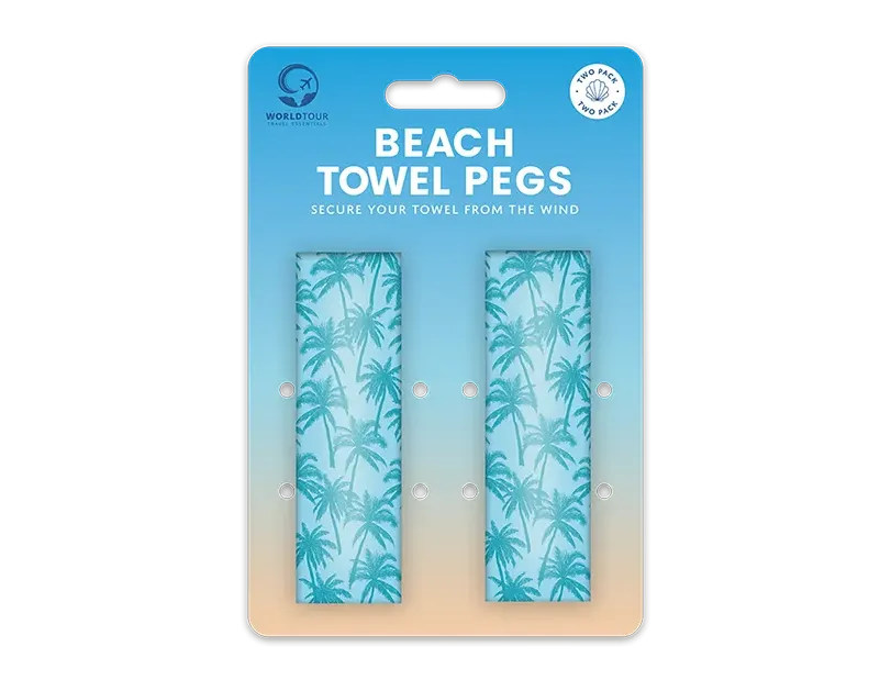Beach Towel Pegs - 2 Pack