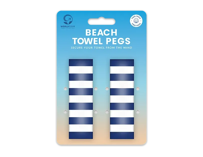 Beach Towel Pegs - 2 Pack