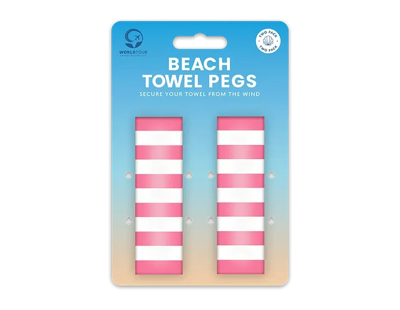 Beach Towel Pegs - 2 Pack