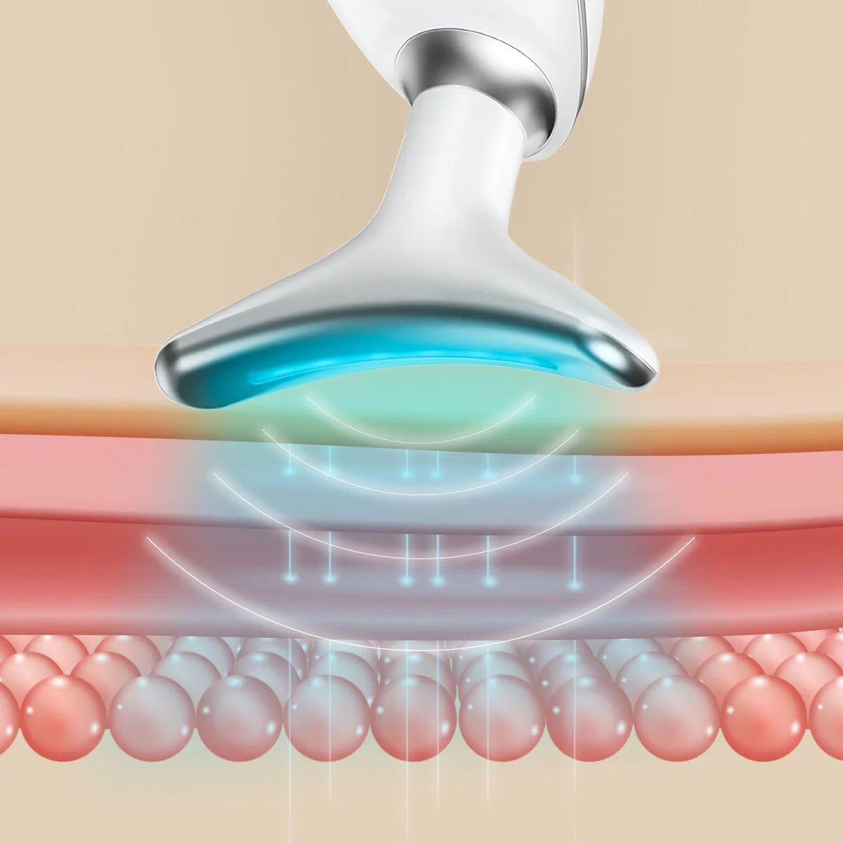 Electric Facial Firming Massager for Face and Neck with LED, EMS, and Heat Selora