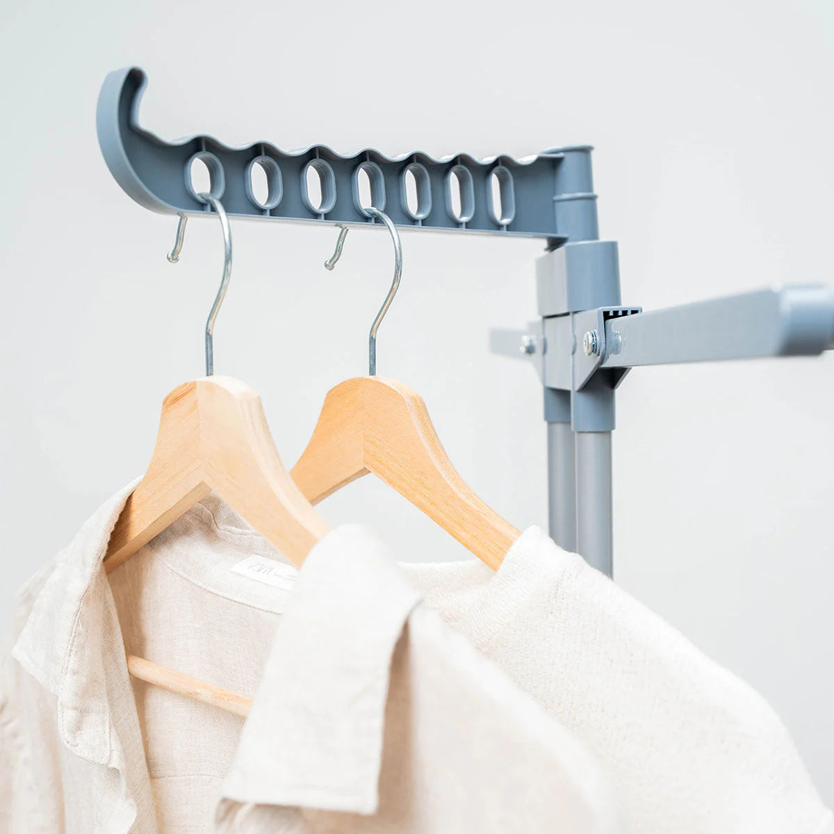 Foldable Vertical Extendable Clothes Drying Rack with Wheels XL