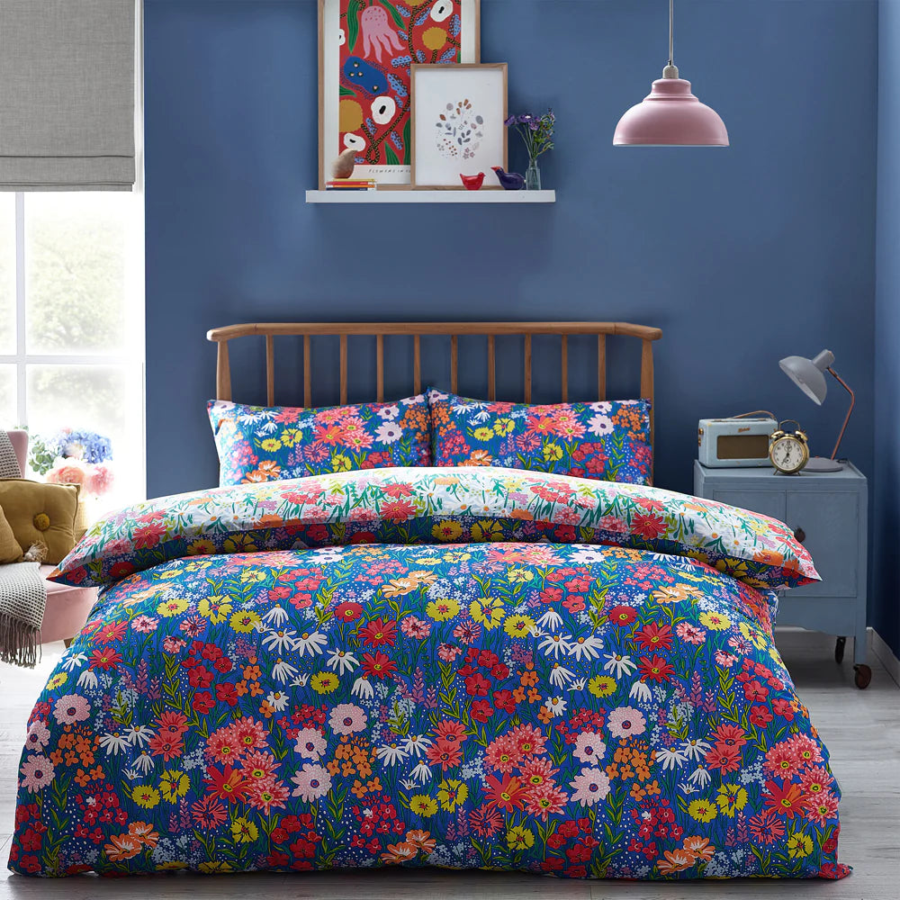 Blue Meadow Duvet Set
