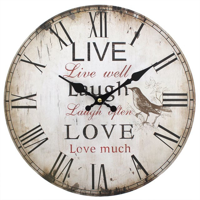 Live Well Laugh Clock