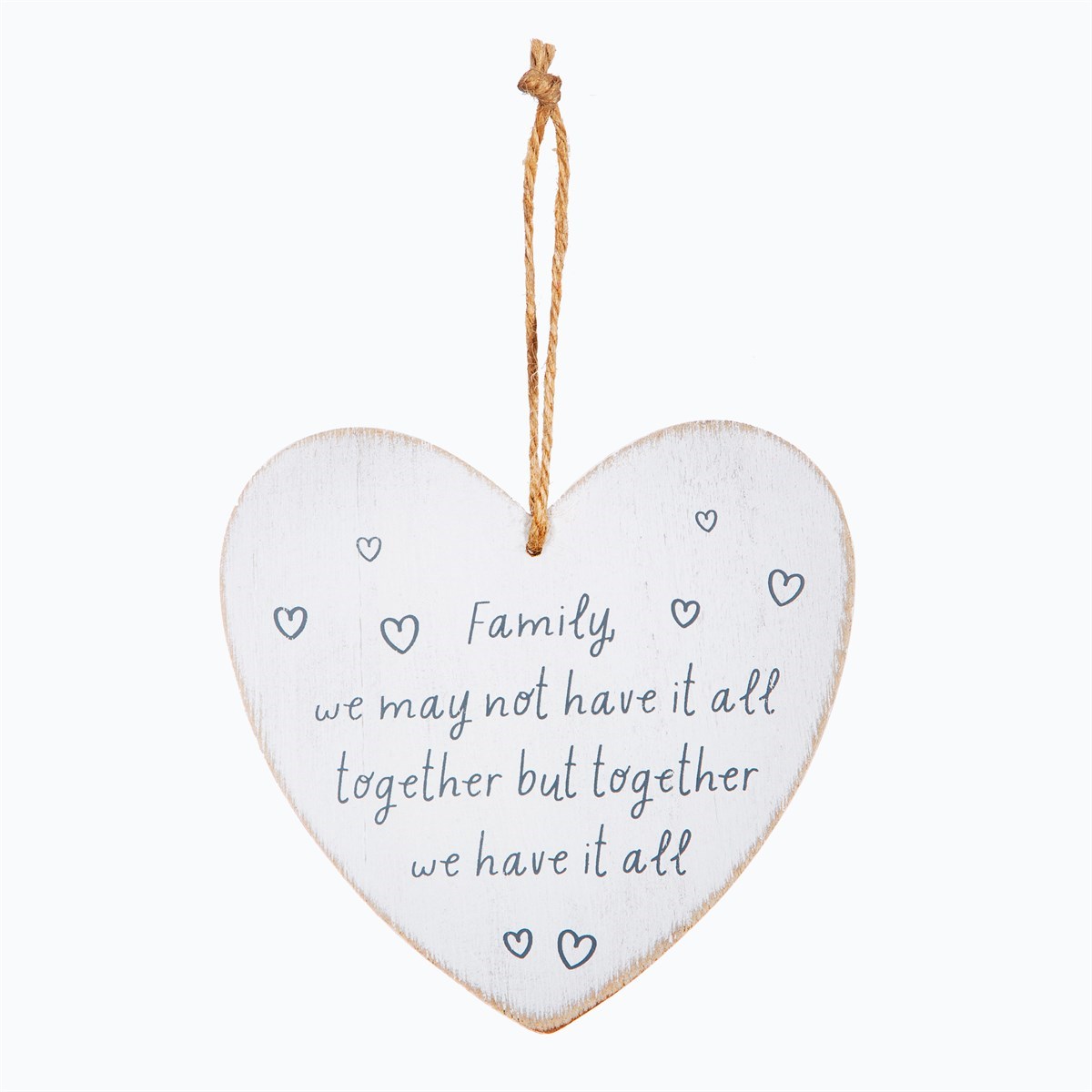 Family Together Heart Plaque