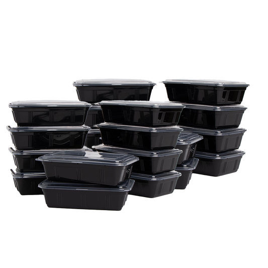 Reusable Plastic Meal Preparation - Set 10 Pack