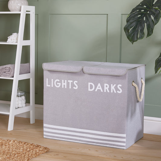 Lights & Dark Laundry Hamper