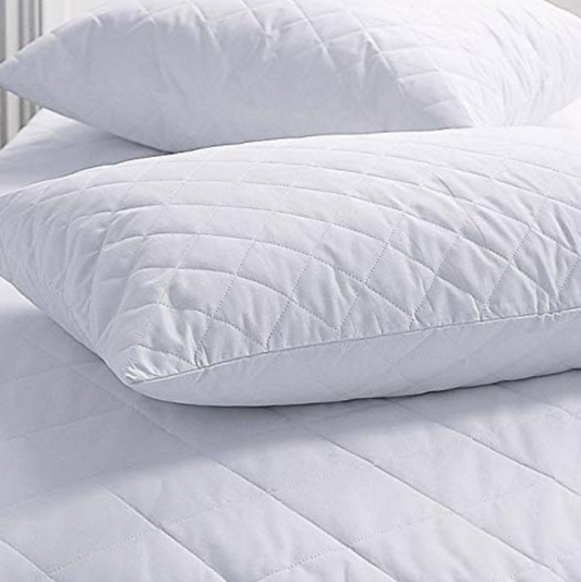 Pair Waterproof Quilted Pillow Protector