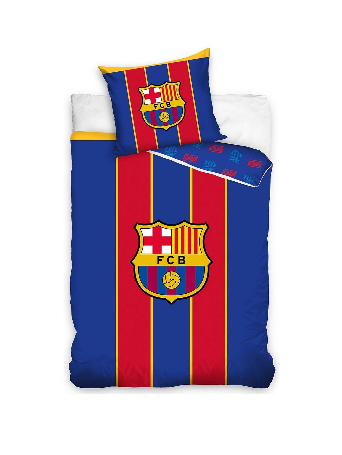 Official Fc Barcelona Duvet Set - Single