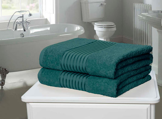 Luxury Feel 2 Piece - Bath Sheets - Teal