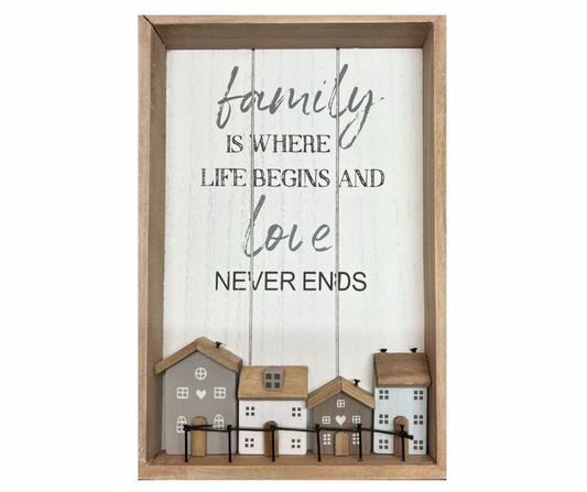 Rustic Family Life House Frame