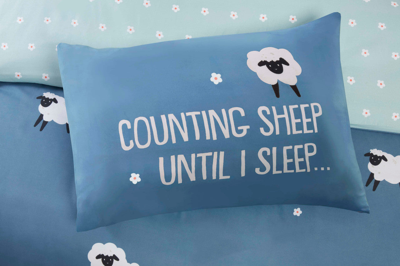 Counting Sheep Duvet Set - Blue