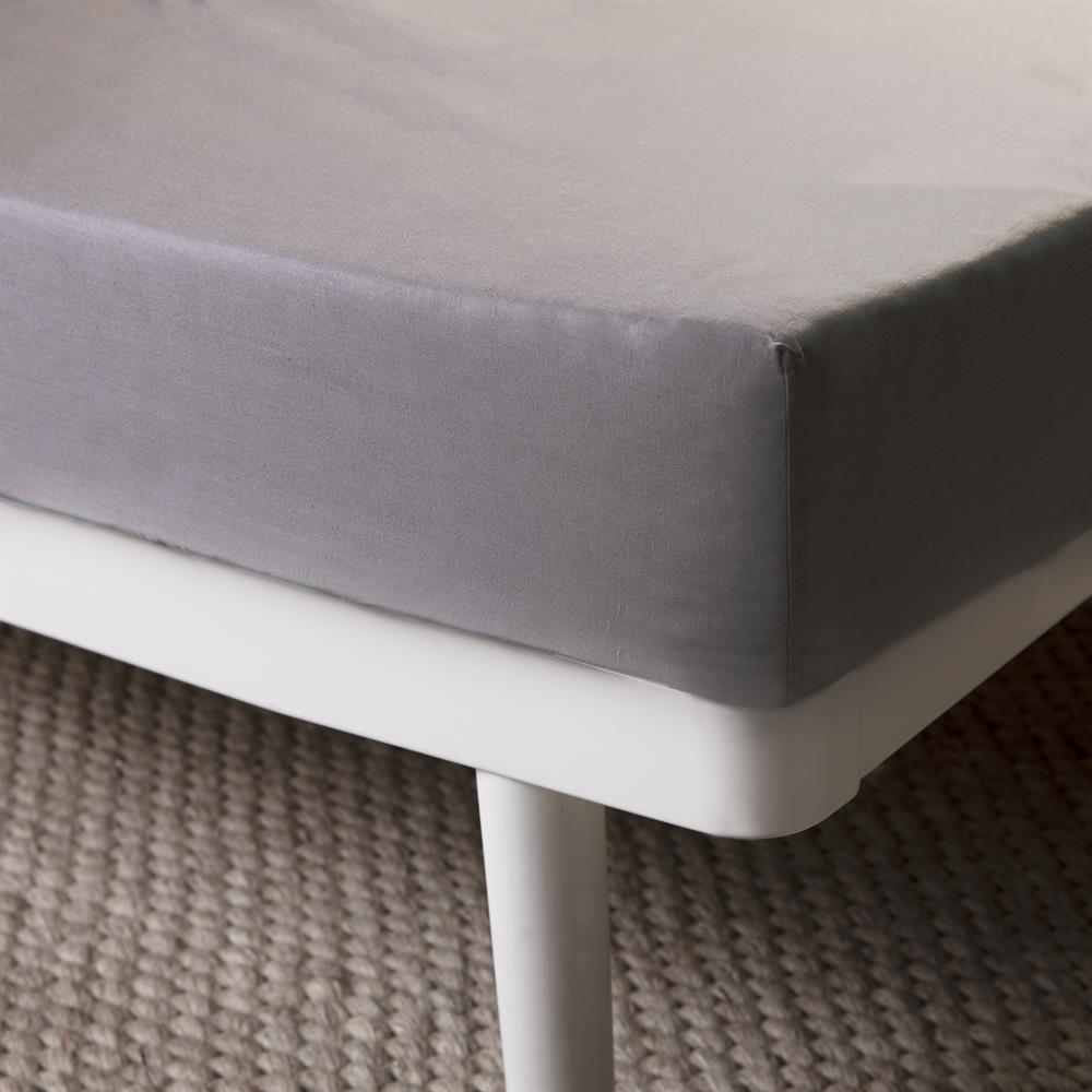Charcoal Fitted Sheet - 25cm Deep