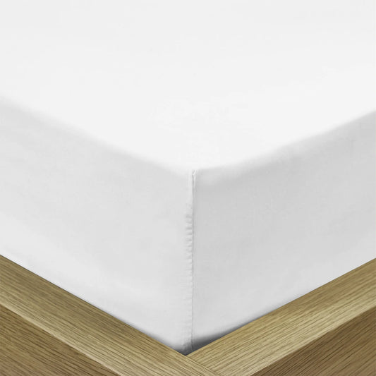 Percale Extra Deep Fitted Sheet (40cm) - White