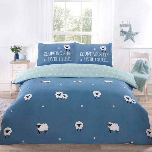 Counting Sheep Duvet Set - Blue